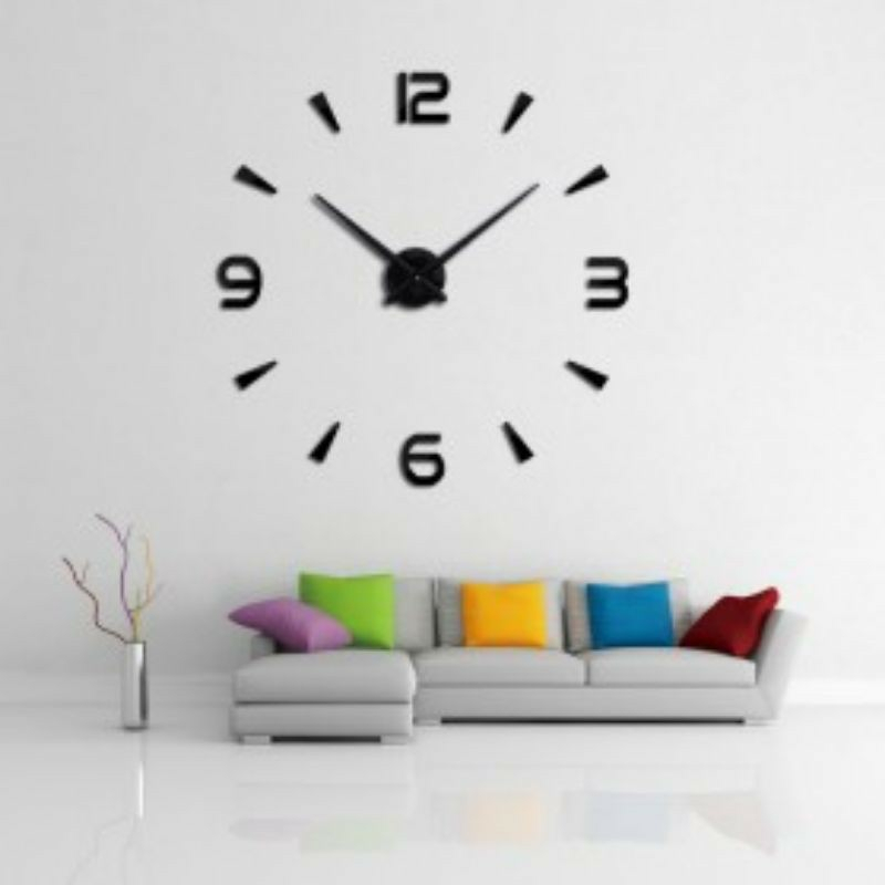 JAM DINDING DIY JUMBO 150 CM PAJANGAN DINDING HIASAN DINDING JAM JUMBO HIASAN DINDING JAM UNIK