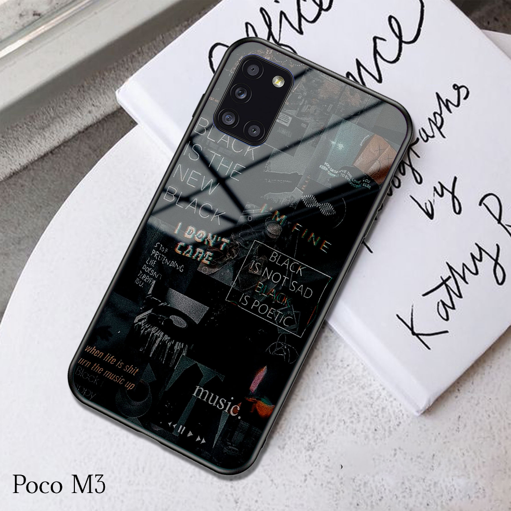 Case POCO M3 - Casing POCO M3 (AEST) - Case Hp - Casing Hp - Softcase Hp - Softcase Glass Kaca - Sil