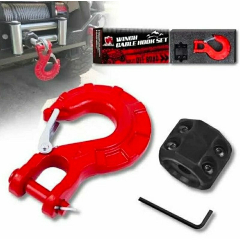 Winch Hook Set - Winch Cable Hook Set - Hook Winch Offroad