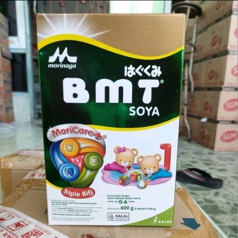 Morinaga BMT Soya 0 - 6 bulan 600 gram alergi / susu sapi / soya / balita / anak alergi