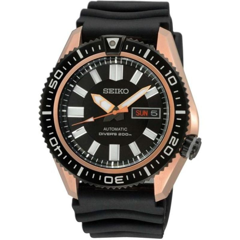 Seiko SKZ330K1 Divers Stargate Automatic Black Rose Gold