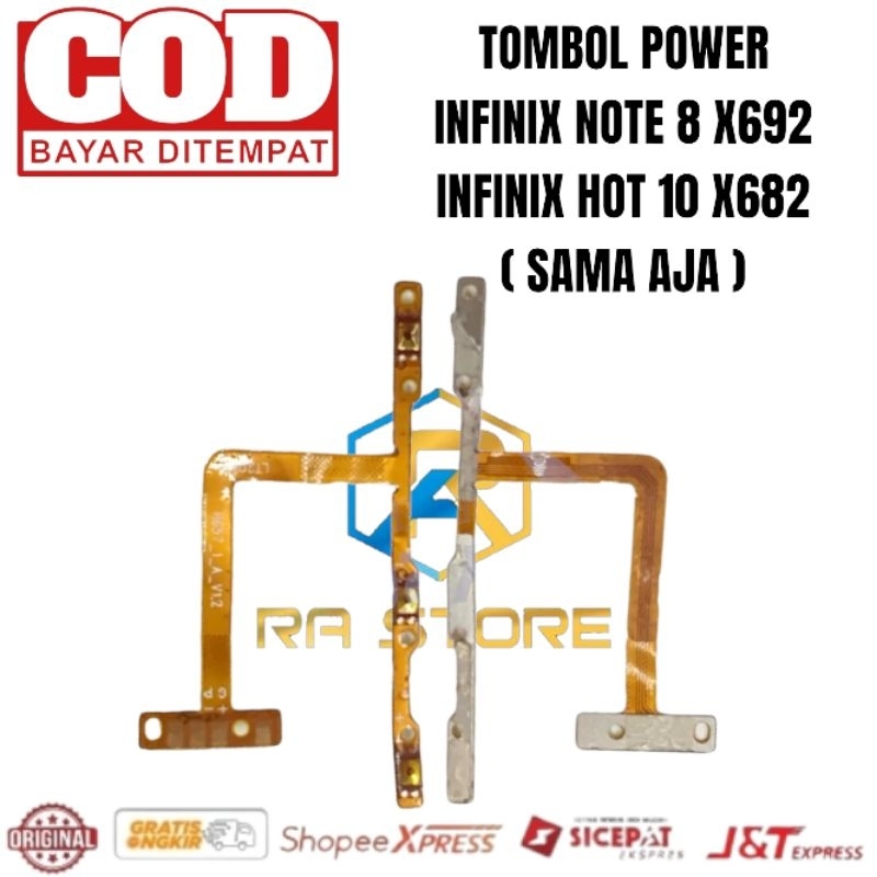 Flexible Flexibel On Off Volume Infinix Note 8 X692 / Hot 10 X682 X682B / Note 8i X683 - Fleksibel T