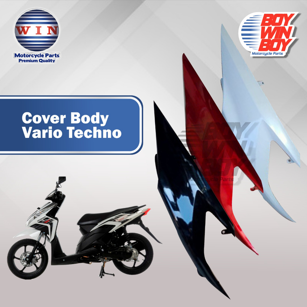 COVER BODY HONDA VARIO TECHNO MERK WIN 1 SET KEMPOLAN COVER BODY BELAKANG KANAN KIRI VARIO TECHNO