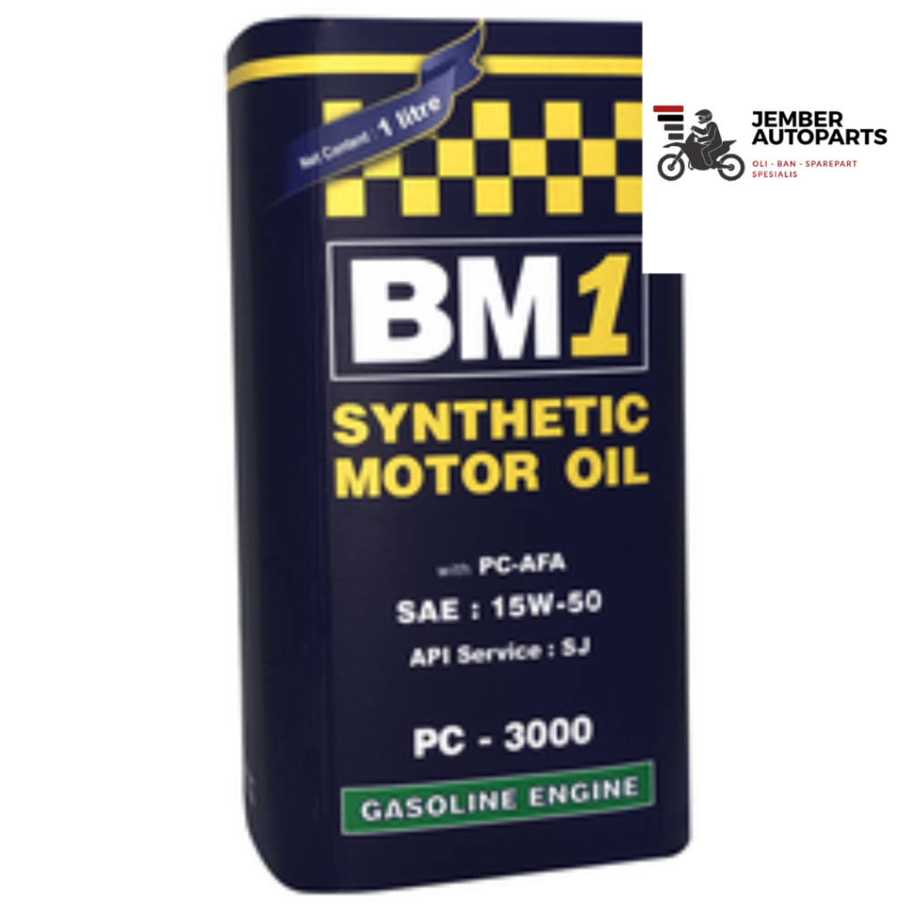 Oli Mobil BM1 PC-3000 sae 15w50 1 Liter ASLI