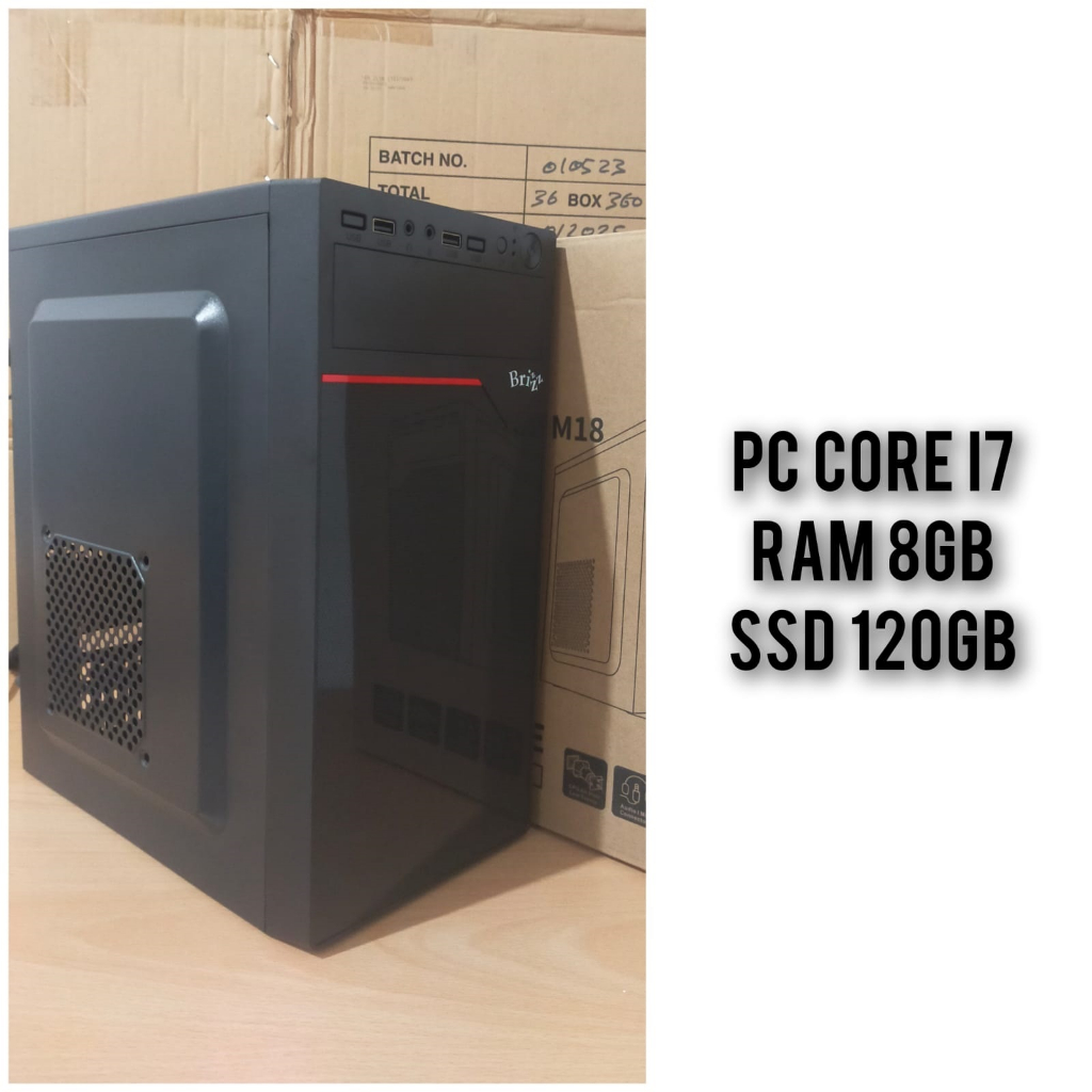 PC  Core i7 Ram 8Gb SSD 120GB