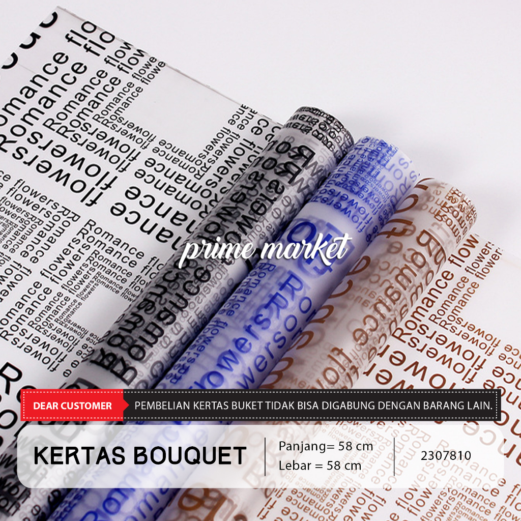 

Kertas Buket Bunga Kertas Cellophane Kertas Bunga Buket Flower Wrapping (2307810)