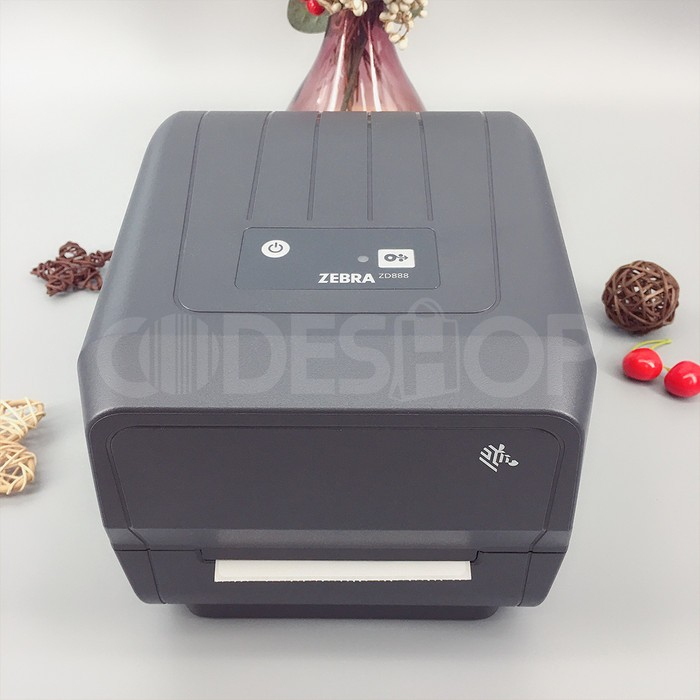 Printer Termal Transfer Zebra ZD-888 Print Resi Barcode Gudang USB