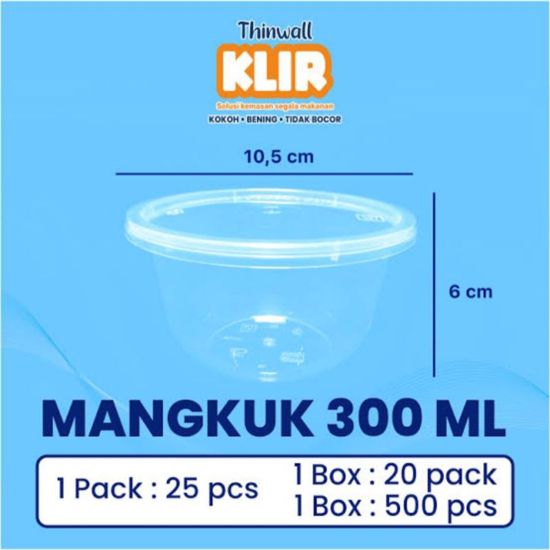 THINWALL KLIR MANGKUK 300ML