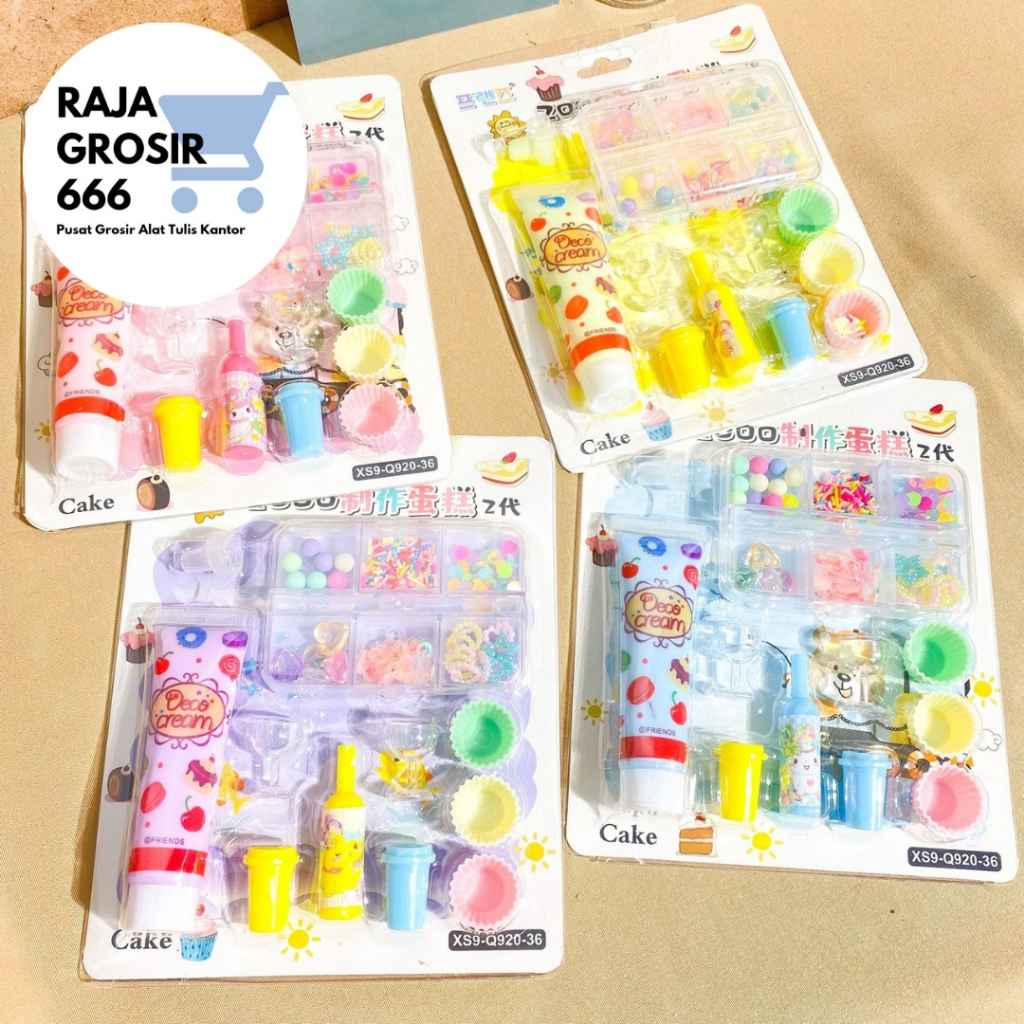 MAINAN ANAK PAKET DIY CUPCAKE XS9-Q920 MAINAN EDUKASI KREATIF ASAH OTAK ERMURAH LUCU IMUT KADO UNIK 