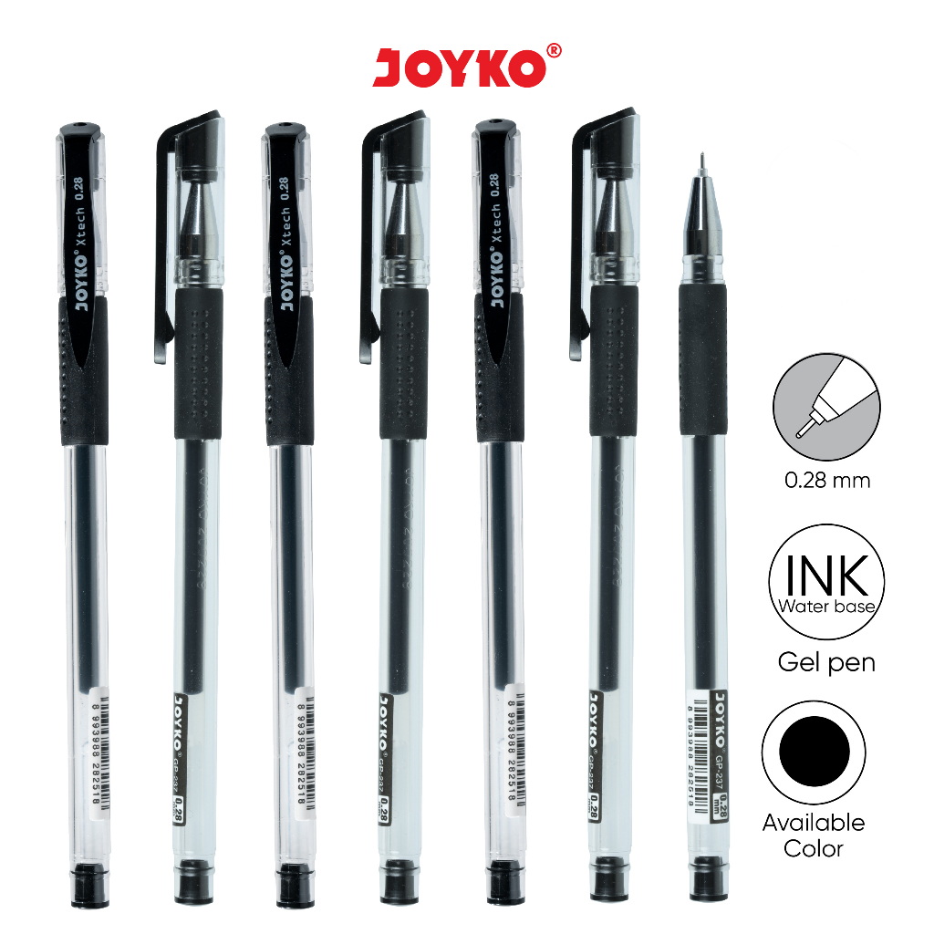 Gel Pen Pulpen Pena Joyko GP-237 Xtech 0.28 mm