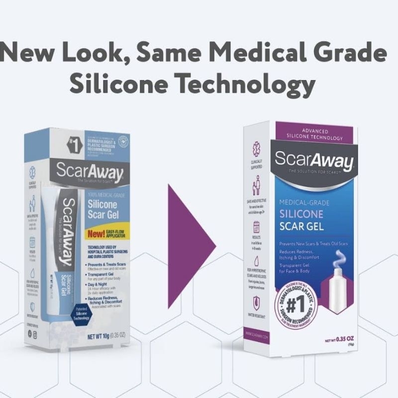 ScarAway Silicone Gel - Membantu menghilangkan Keloid/ bekas luka