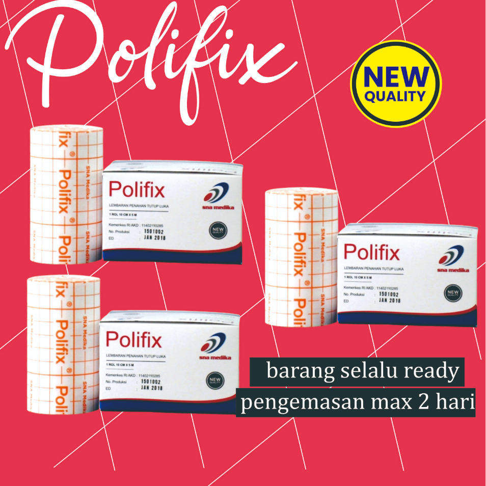 POLIFIX PLESTER PENAHAN TUTUP LUKA 10CM X 5M