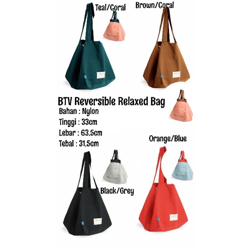 Original BTV Reversible Relaxed Bag