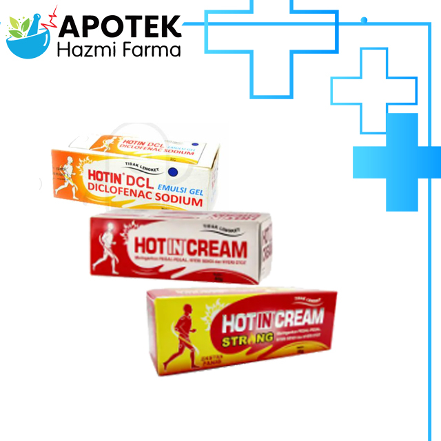 Hot In Cream / Hot In Cream Strong / Hot In DCL Tube 60 gram / krim pijat / nyeri otot