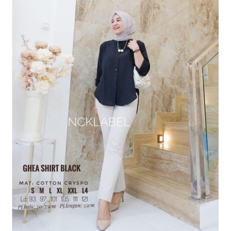 GHEA SHIRT ORI NCK LABEL SIZE S-L4 PART 2 ATASAN WANITA FORMAL