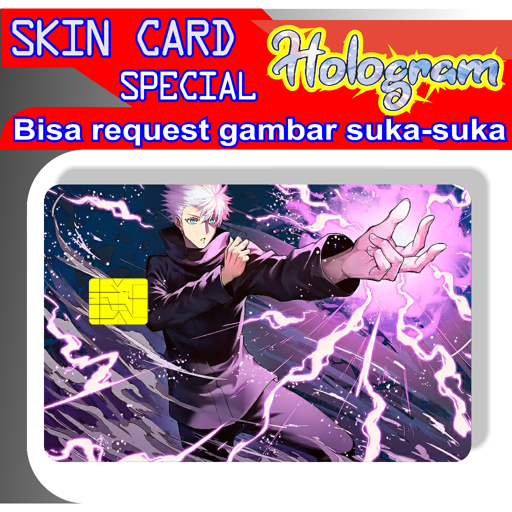 

STIKER ANTI GORES KARTU MOTIF KARAKTER JUJUTSU KAISEN SPESIAL Sticker Skin Card