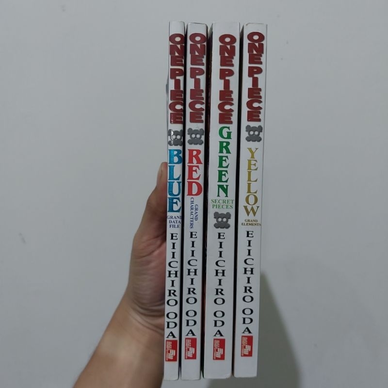 Komik One Piece Data Book Red Green Blue Yellow
