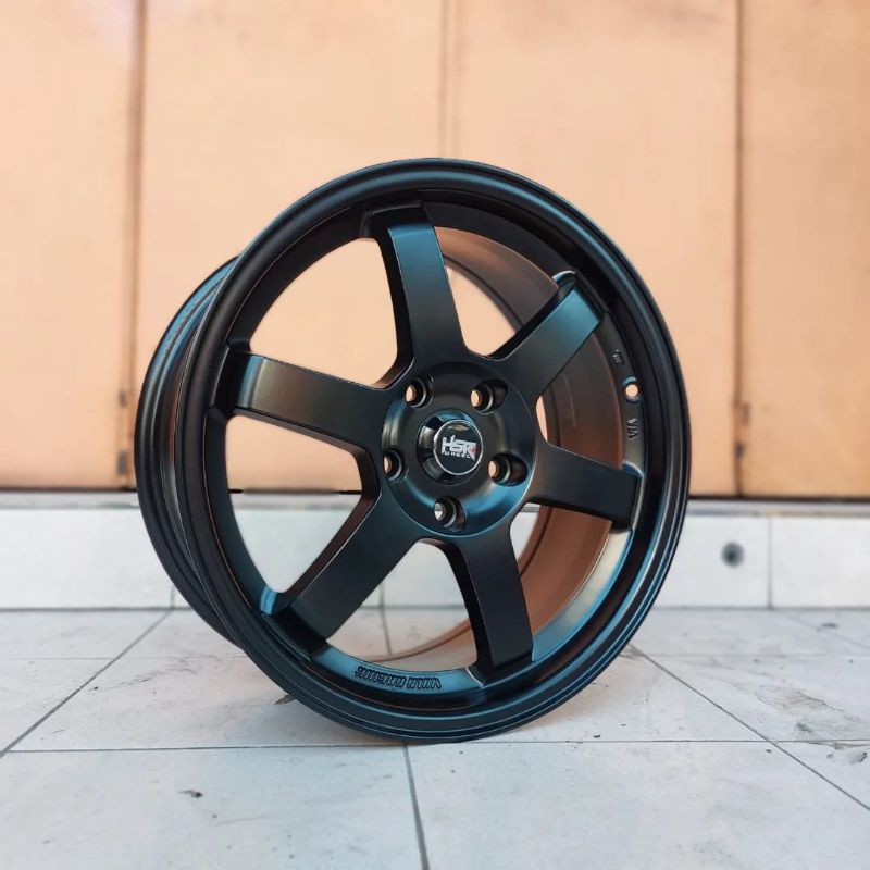 velg mobil hsr Tokyo ring 17×7,5 hole 4×114,3 offset40 black