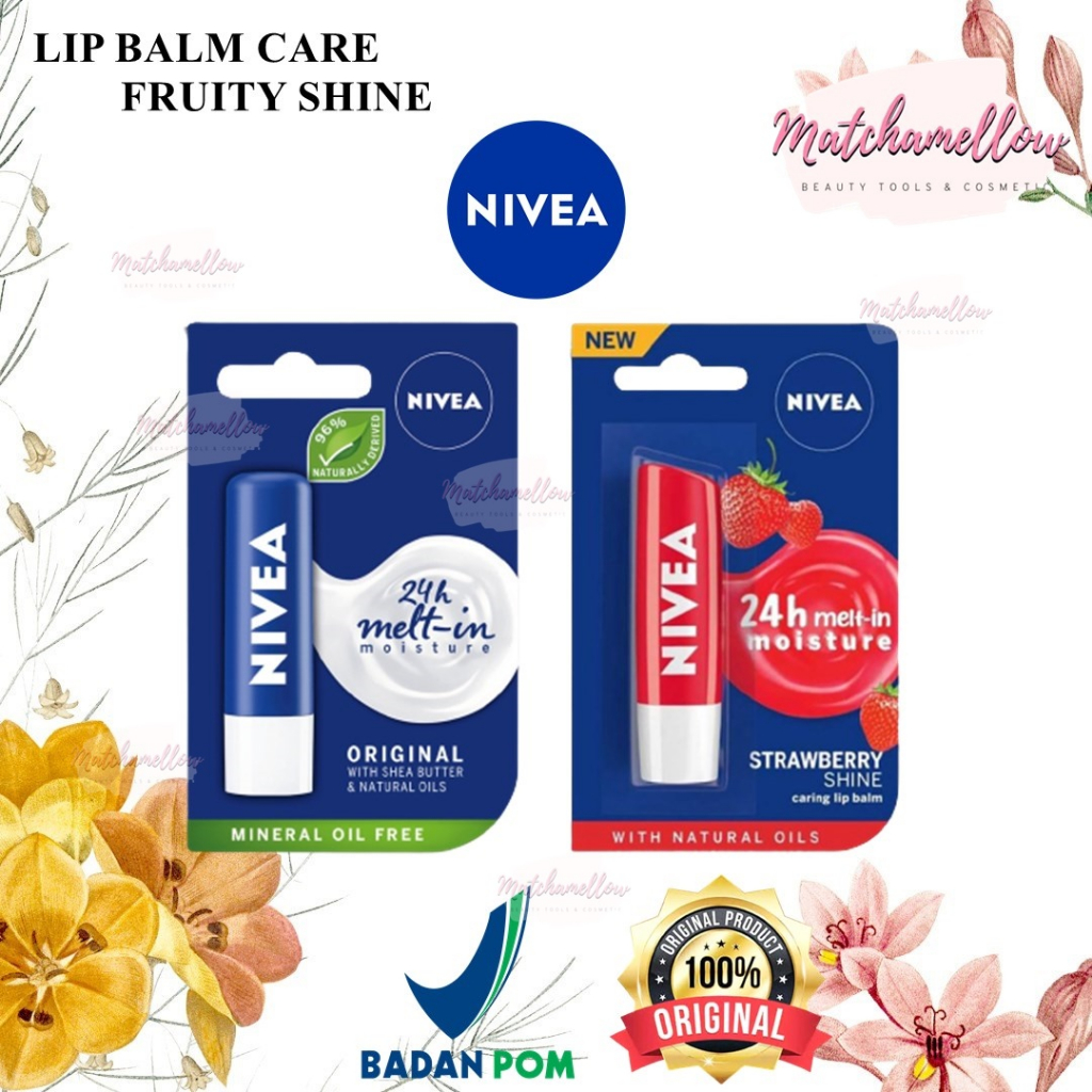 ❄️MATCHA❄️ NIVEA LIP BALM | LIP CARE | FRUITY SHINE WITH NATURAL OILS