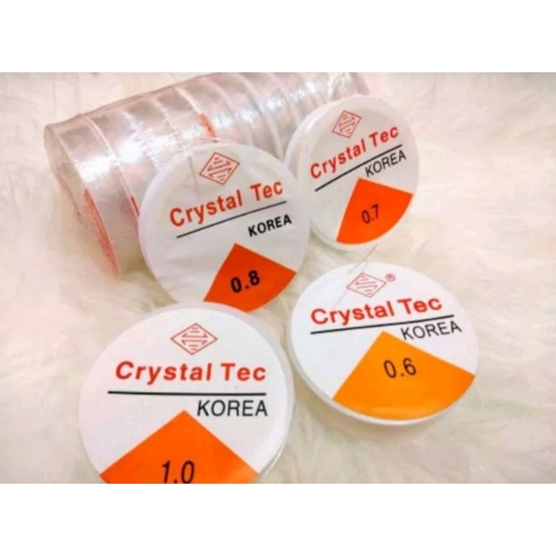 benang karet crystal tec benang elastis senar elastis tali karet transparan