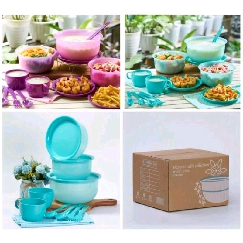 11 PCS HARUMI SET ( SET HARUMI TABLE COLLECTION)