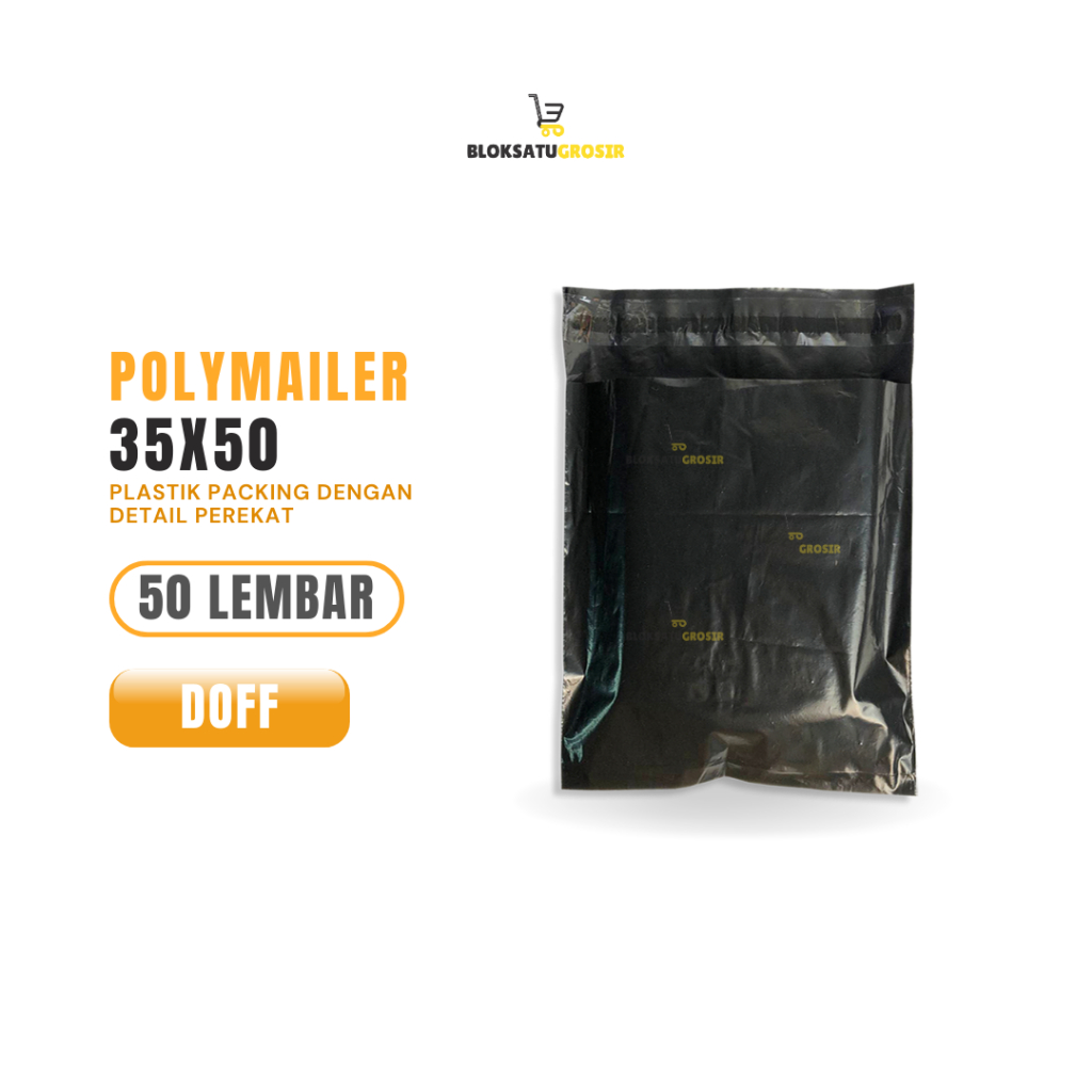 

Plastik Polimailer Lem/Seal 35 x 50 cm isi 50 lembar Doff Online Shop Baju Kota Malang