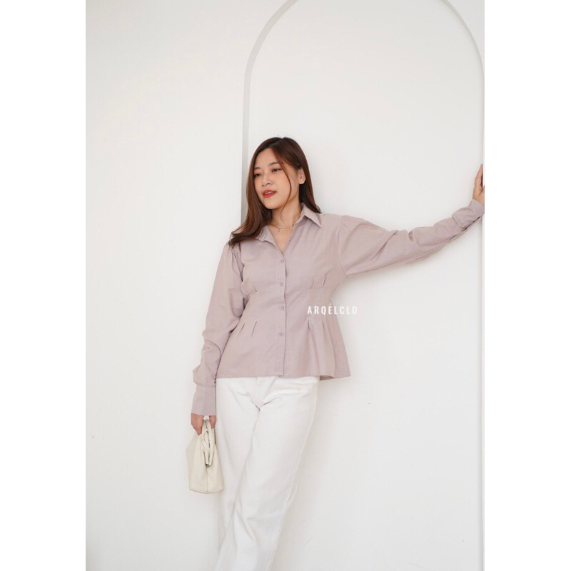 Arqelclo - Suzy 수지 Blouse - Kemeja Korea