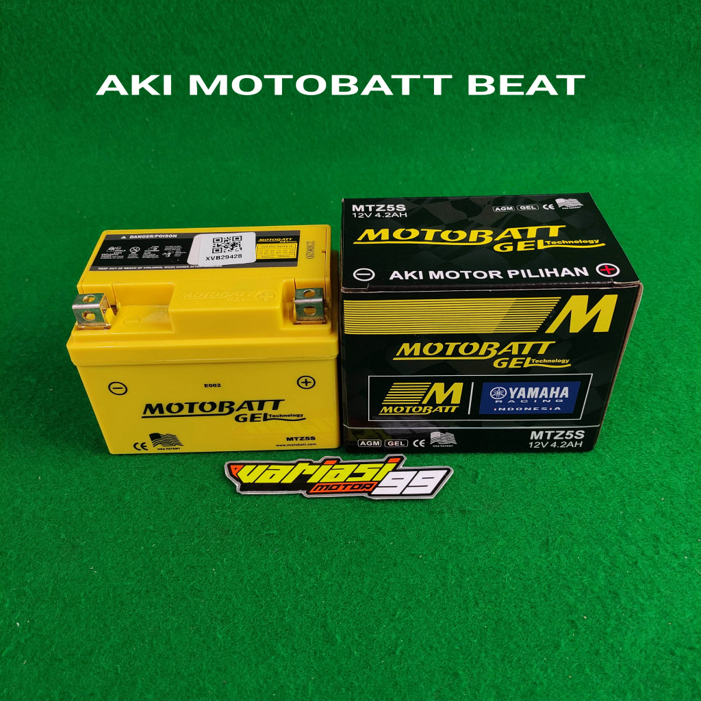 AKI KERING MOTOBATT GEL MTZ5S BEAT MIO J MIO M3 SUPRA