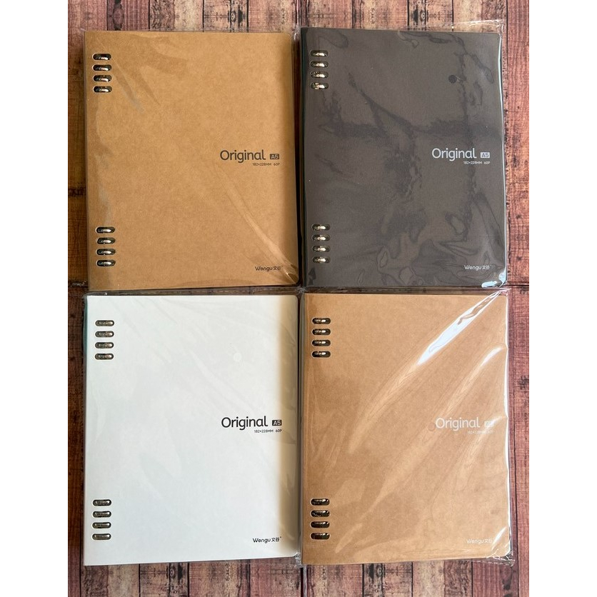 

Map Binder Wengu Original B1053 Cover Karton A5 B5 - Binder Note Go Green Plus Loose Leaf dan Divider - Binder File - Binder Campus