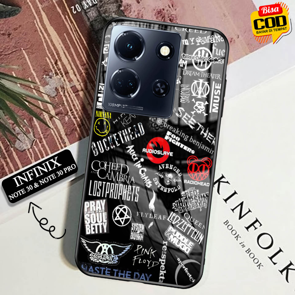 Softcase Glass Kaca INFINIX NOTE 30 & NOTE 30 PRO - Case Hp Pelindung HandphoneINFINIX NOTE 30 & NOT