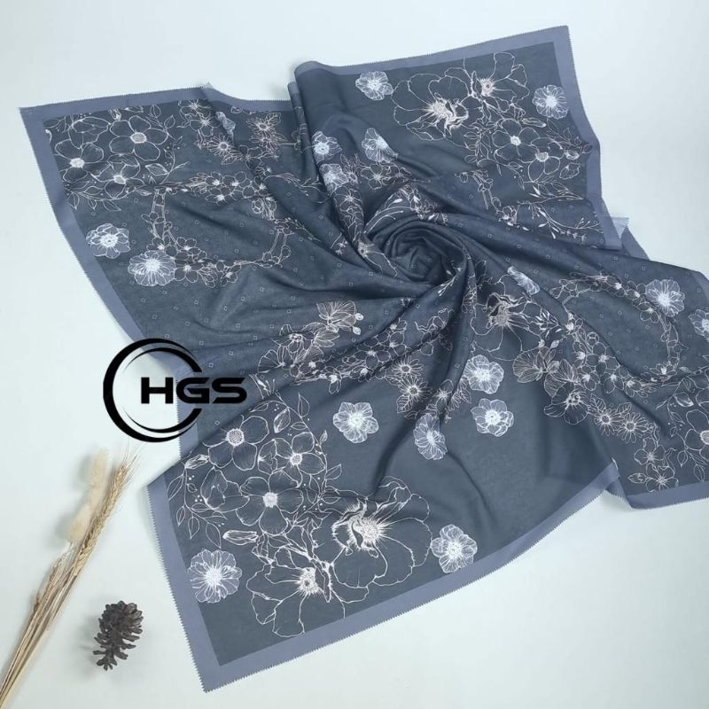 KERUDUNG SEGI EMPAT SCARF MOTIF / KERUDUNG UMAMA MOTIF TERBARU