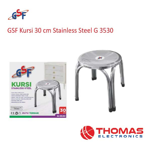 GSF Kursi 30 Cm Stainless Steel G3530 G 3530 GARANSI RESMI
