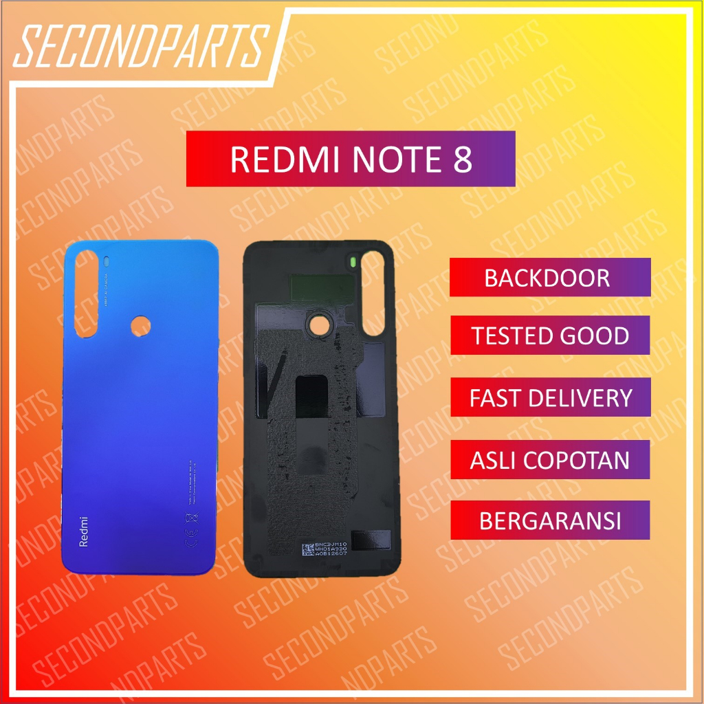 BACKDOOR BACKCOVER COVER CASING TUTUP BELAKANG REDMI NOTE 8 ORIGINAL COPOTAN