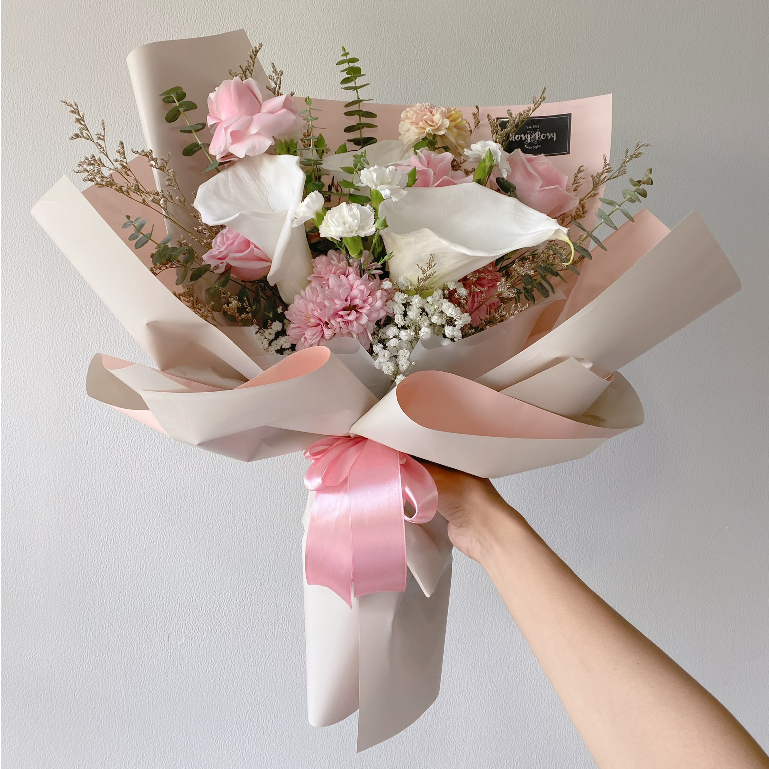 

Premium Cellophane Flower Wrapping Paper Kertas Wrapping Bunga Varian Two Color
