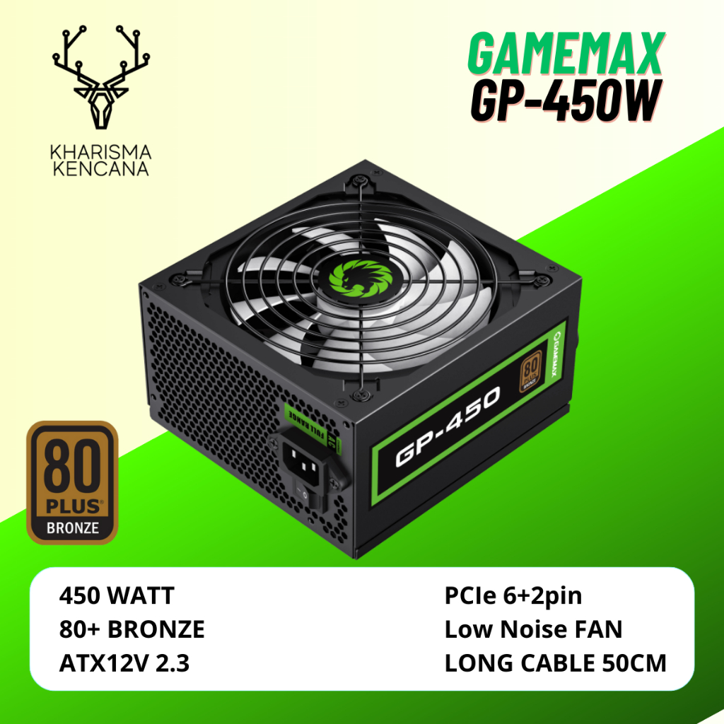 GAMEMAX PSU 450W GP-450 80+ Bronze