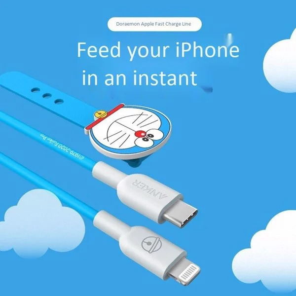 ANKER Powerline II Doraemon Pokemon Kabel Data iPhone Lightning Cable