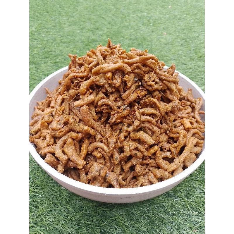 

Keripik Usus Ayam PEDAS daun Jeruk 100 gram