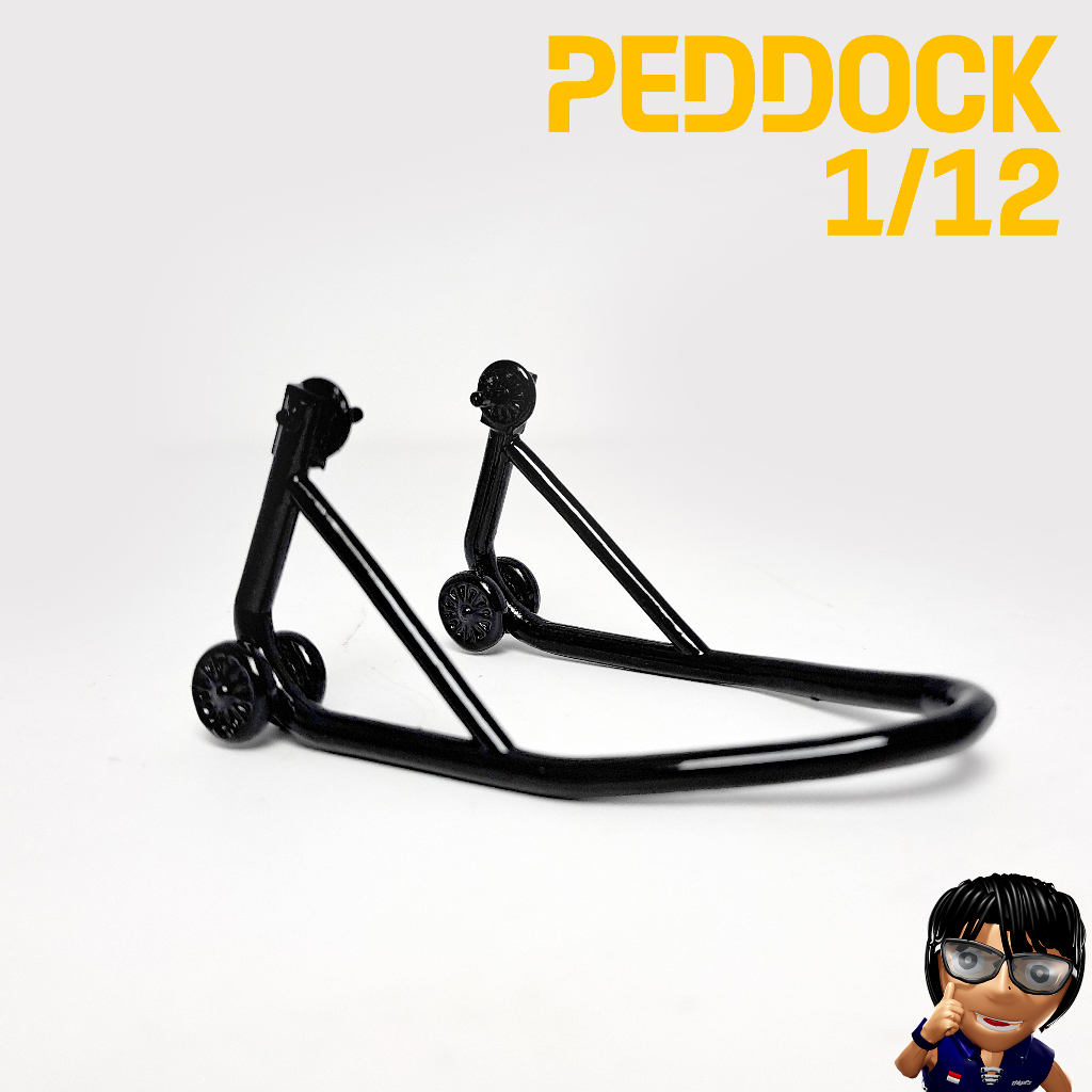 PEDDOCK BELAKANG MOTOGP SKALA 1/12 (MINIATURE ID) DUDUKAN MOTOR "MODEL TAMIYA" #RESIN #DIECATSMOTOGP