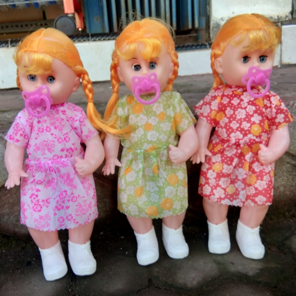 Mainan Boneka Bayi B18 N Bisa Bunyi Murah Kemasan Kantong | Mainan Anak Boneka Bayi Bisa Nangis Mama