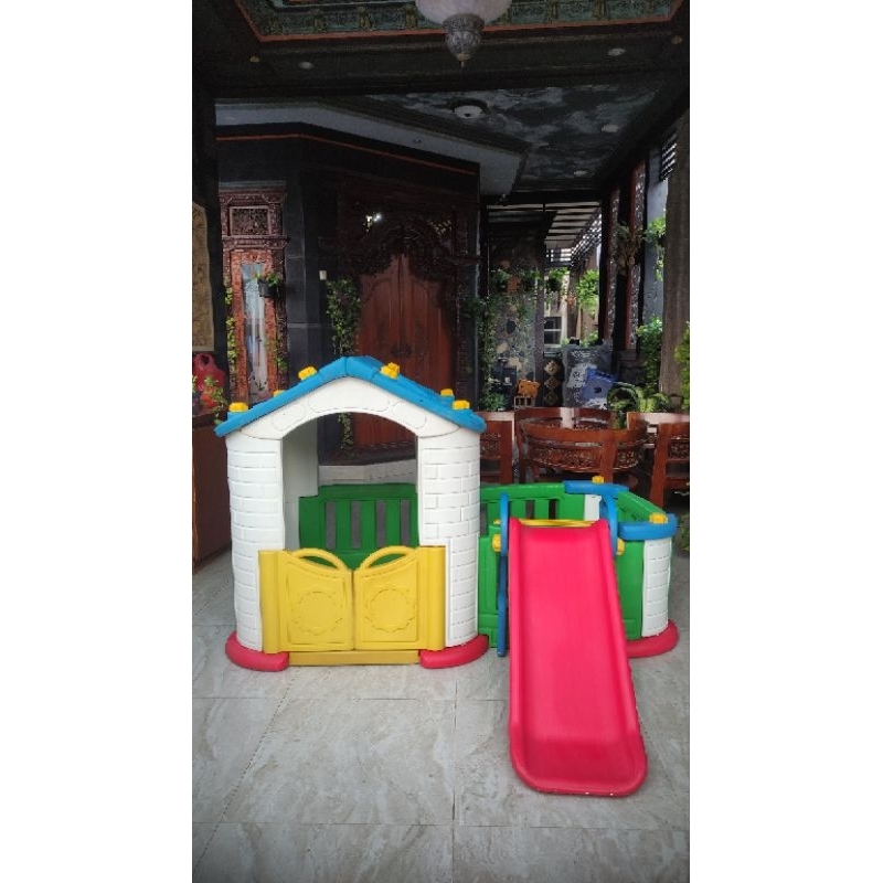 MURAH TOBEBE PLAYHOUSE SLIDE RUMAHAN PEROSOTAN PROSOTAN PRELOVED LITTLE TIKES ELC STEP2 PRELOVED BEK