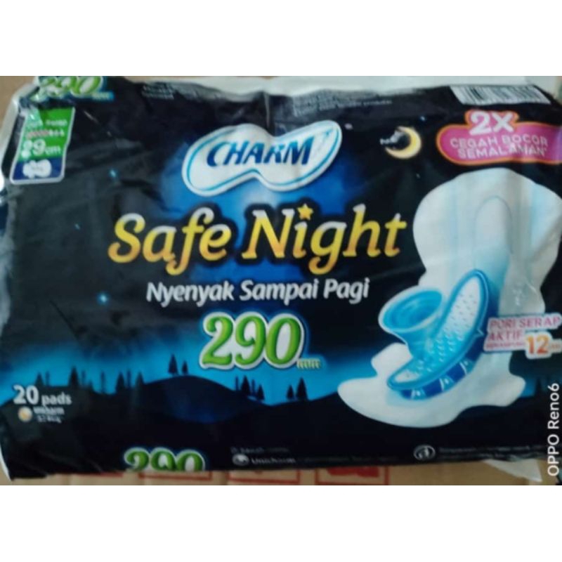 Pembalut Charm Night Panjang 290cm isi 20pcs Promo