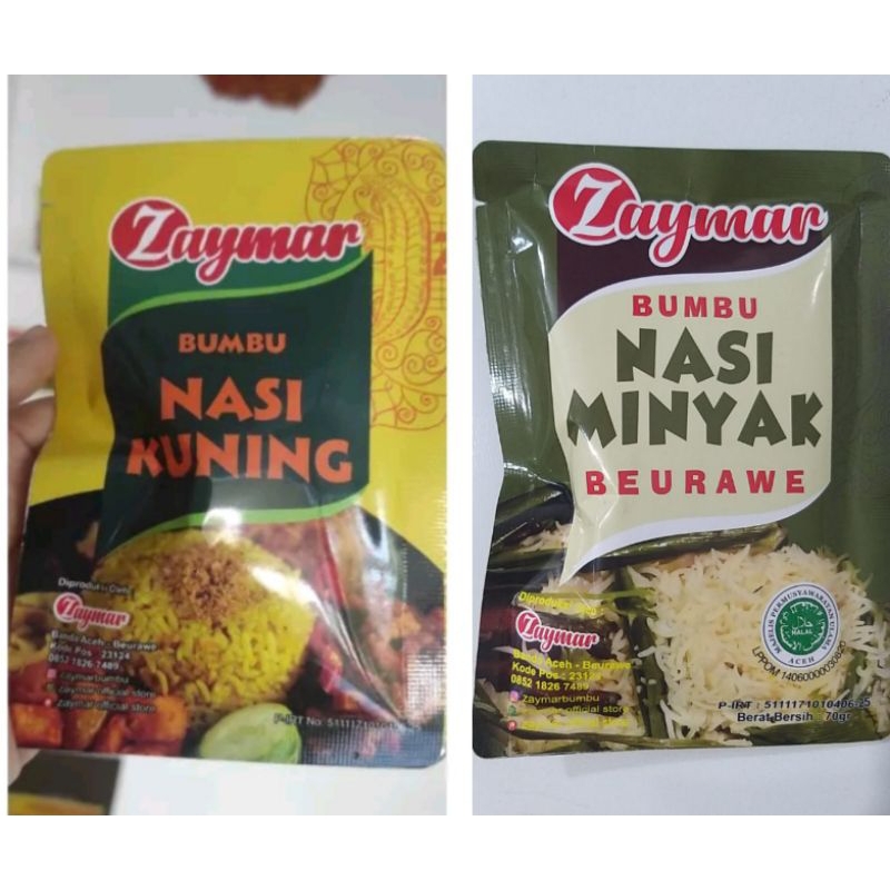 

ZAYMAR Bumbu Nasi Kuning dan Nasi Minyak Ala Aceh