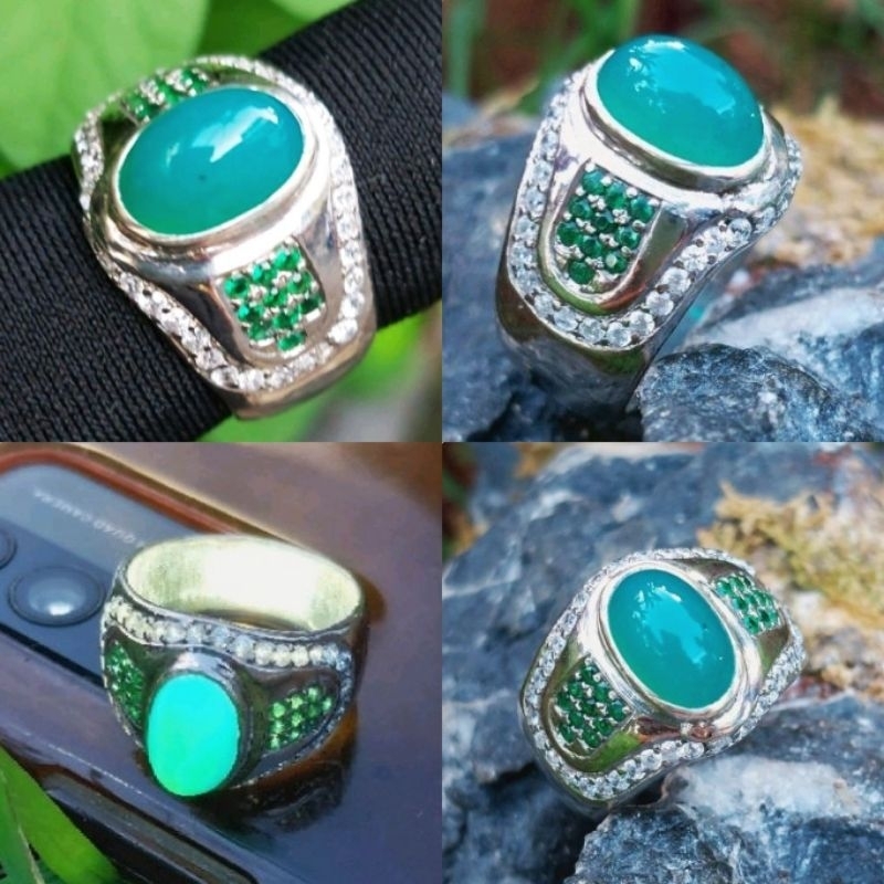 CINCIN BATU BACAN MINI SUPER◇RING PERAK MEWAH