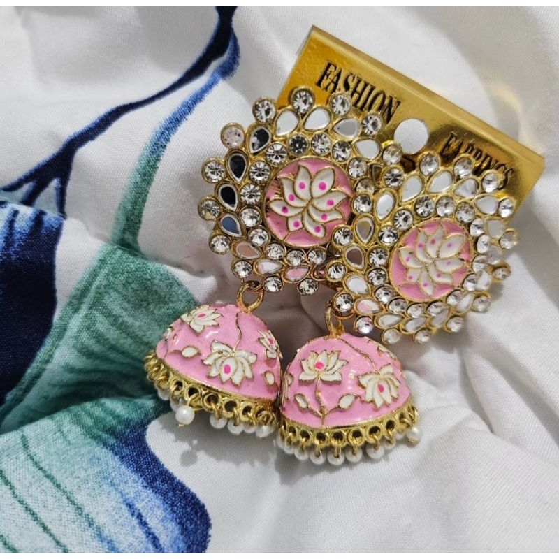 anting india / anting lonceng india / anting pesta / dinner earrings / anting pernikahan india