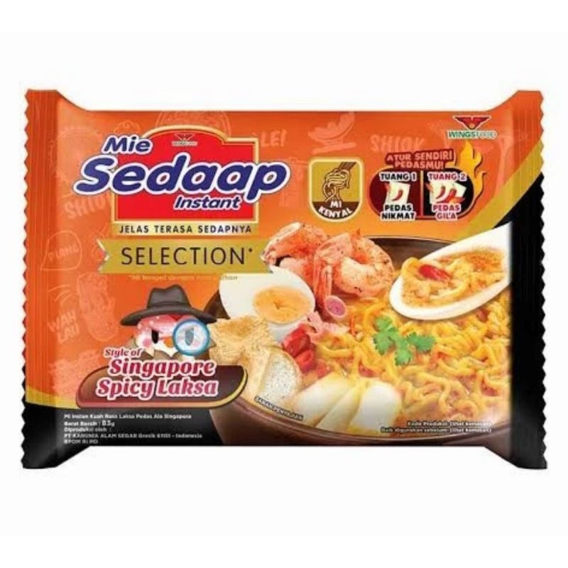 

mie sedap laksa spicy 83 gr