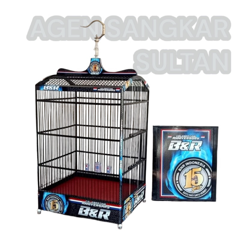 SANGKAR KANDANG KOTAK BnR DECAL 15TH