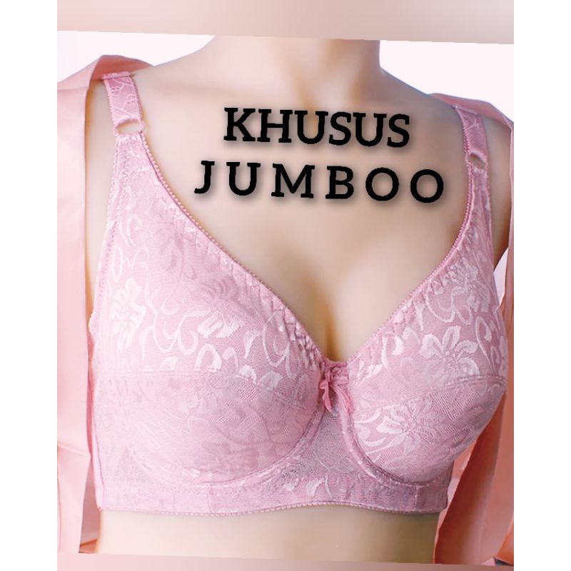 Bra Cup Besar Cup E Big Size 40-42-44-46, Bh Jumbo Sayap Lebar Kawat Cup E