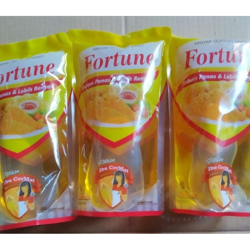 

Minyak Goreng / Refil fortune Kemasan Berdiri 1Lt