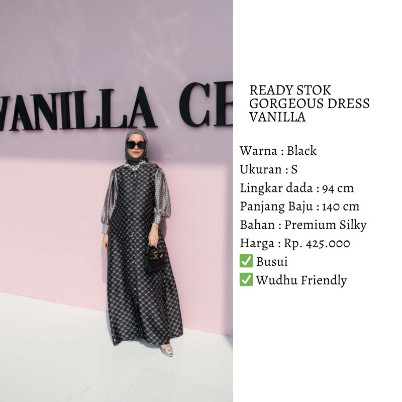 Gorgeous dress vanilla hijab