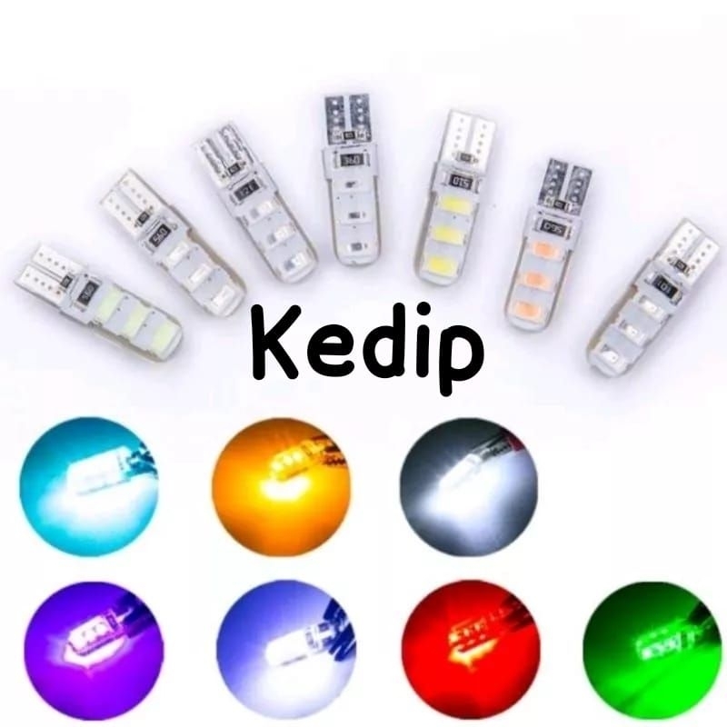 Led T10 Jelly 12v Kedip